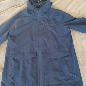 L.L. Bean Men's Navy Raincoat H2OFF